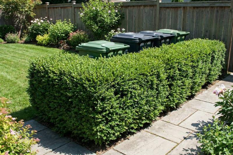 Sick of looking at ugly trash cans? Make them blend in beautifully - ManMadeDIY