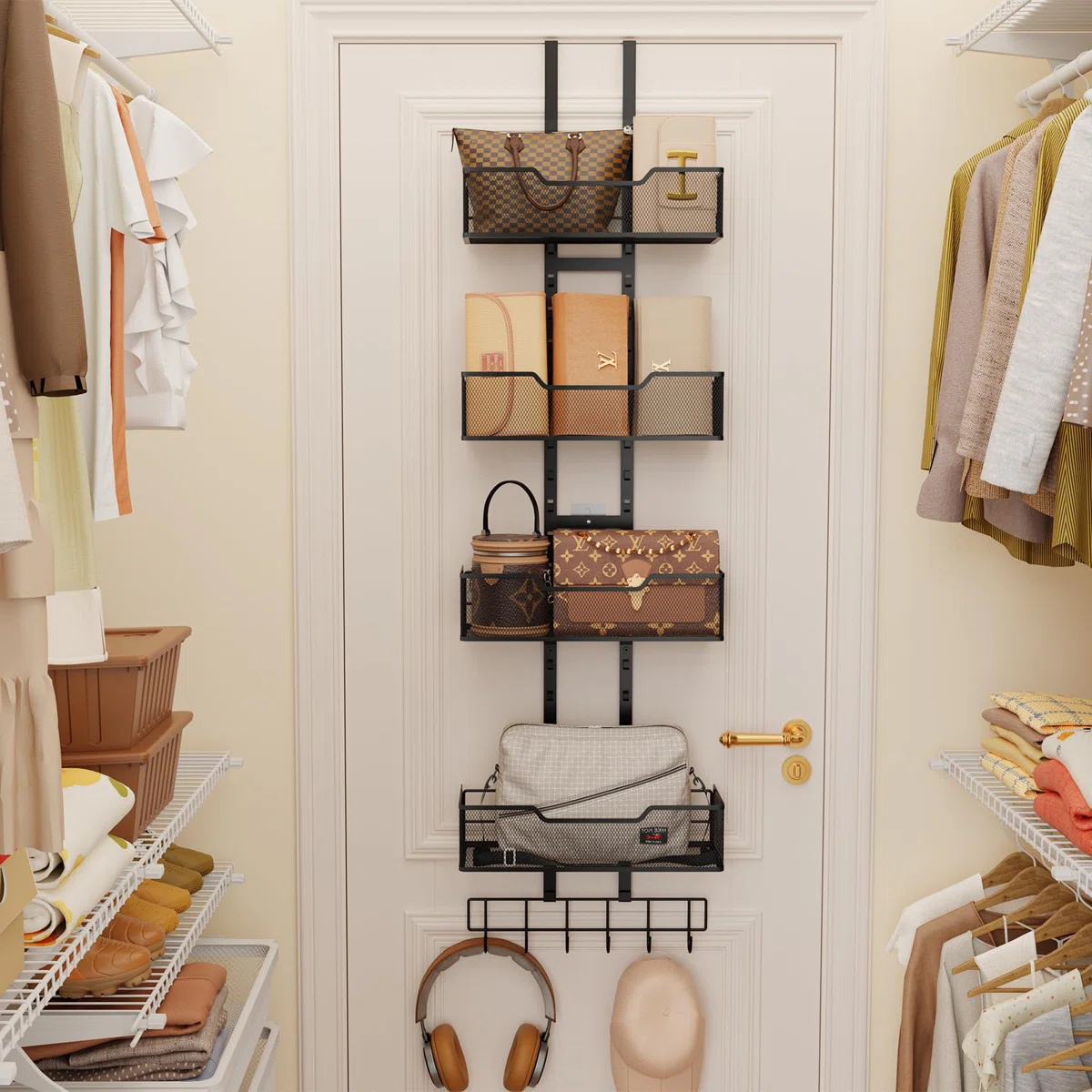 Storage Ideas Hanging Purse Organizer For Closet Closet Ladies Bag Organizer Closet Bag Organizer Storage Closet