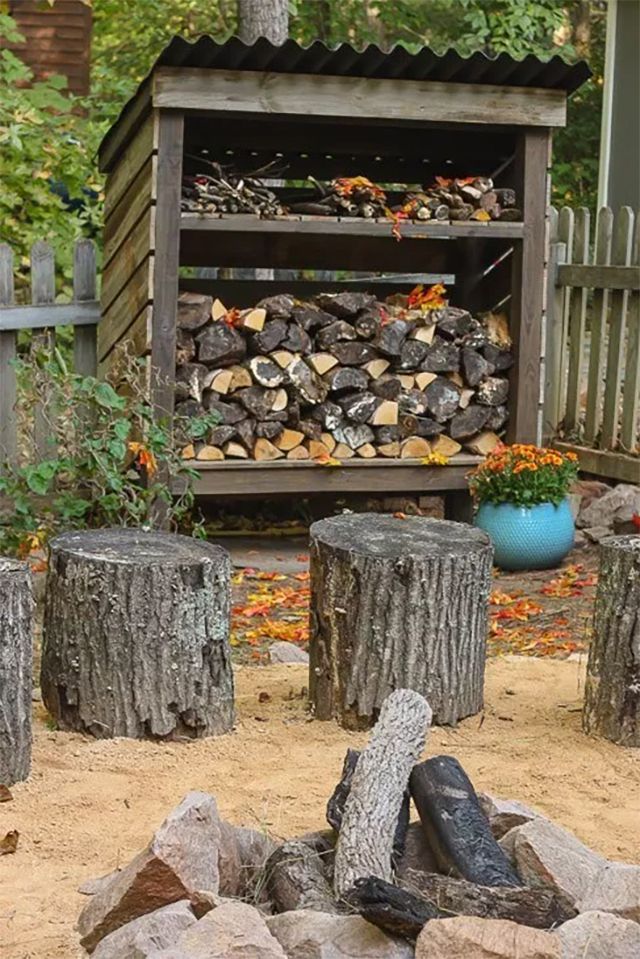 Storage Rack Ideas To Store Firewood Outside Stack Firewood Ideas For Storing Wood Outside Making A