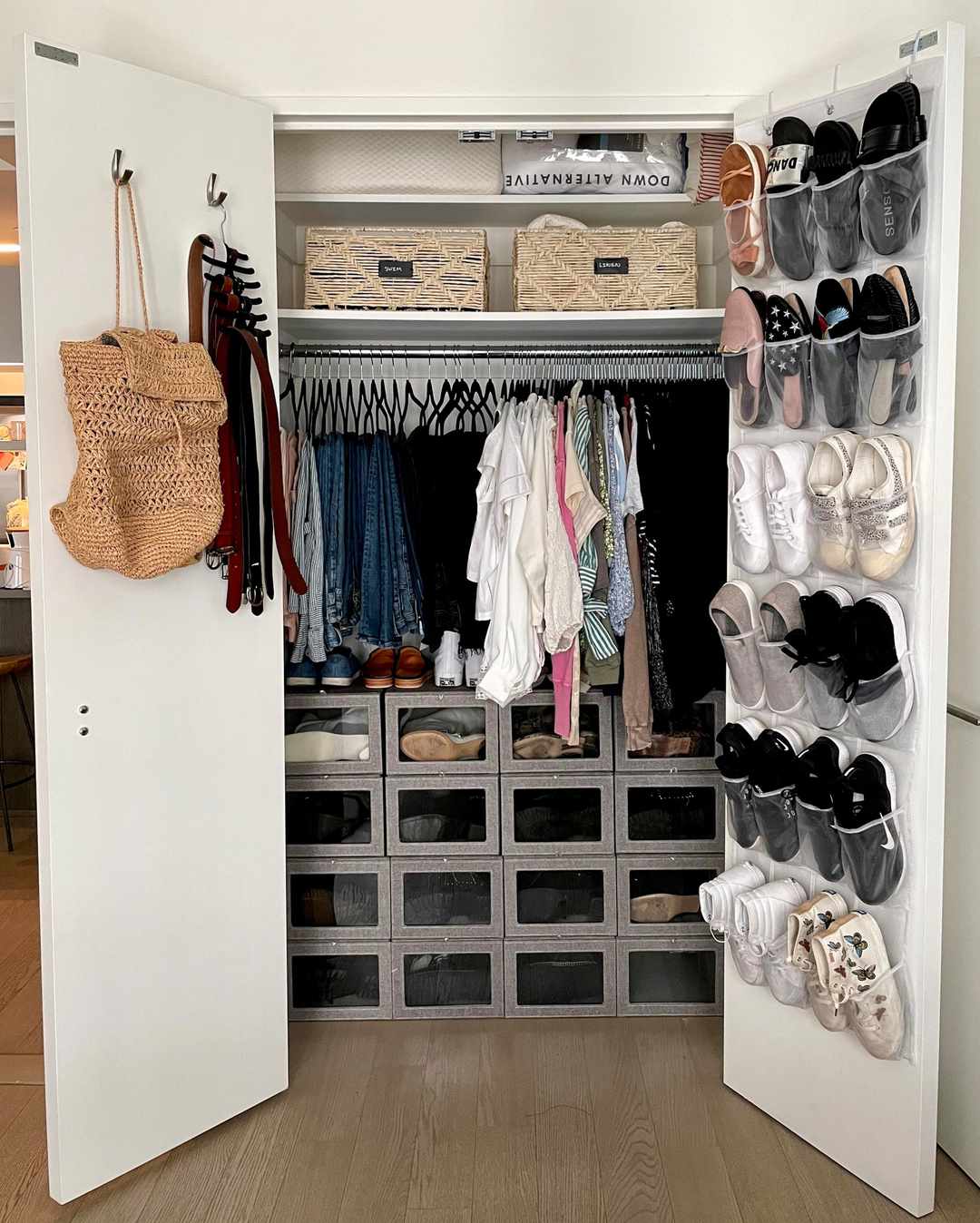 Storage Solutions Storing Bags In Closet Small Spaces Storing Bags Ideas Shoe And Bag Storage Ideas Small