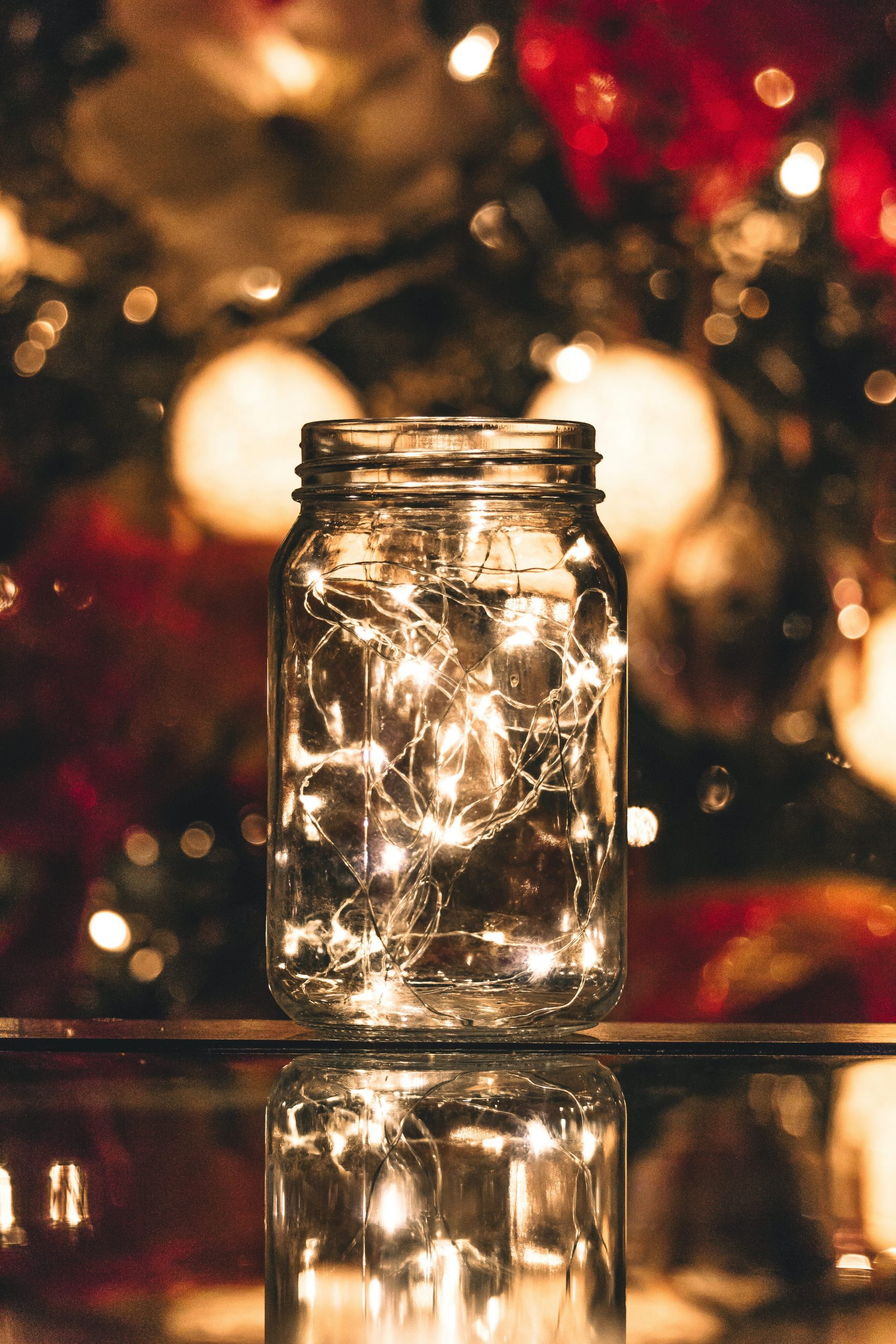 String lights in mason jar photo – Free Christmas Image on Unsplash