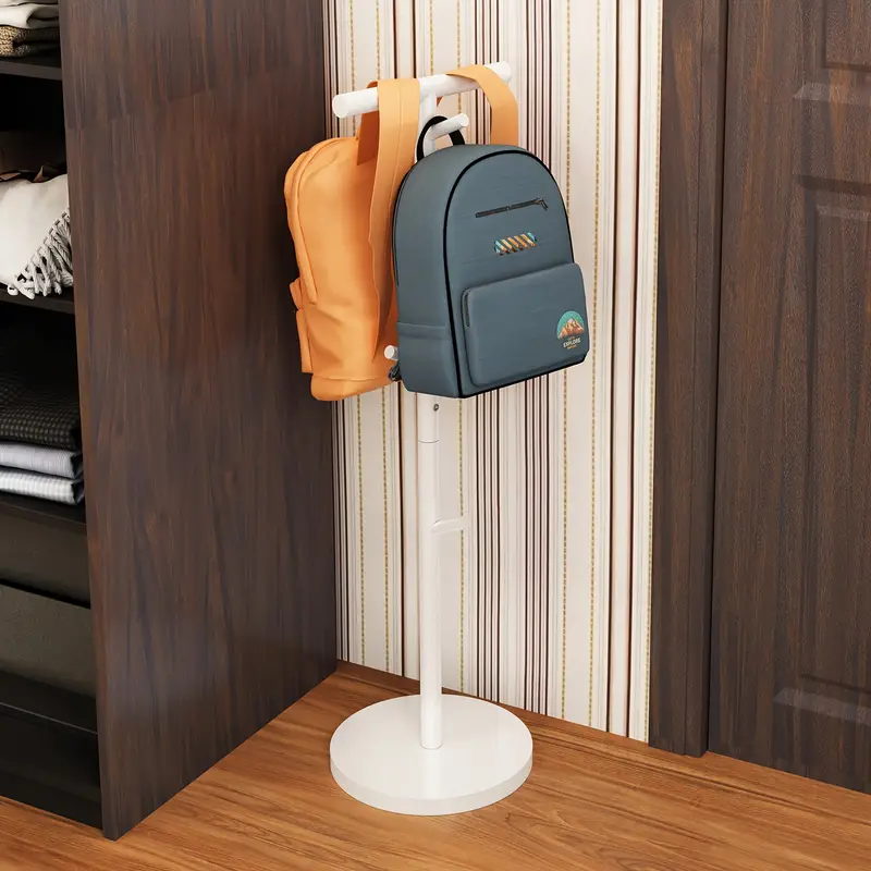 sturdy metal freestanding backpack rack hooks multi - Temu Cyprus