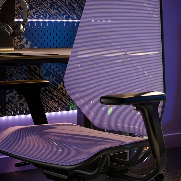 STYRSPEL gaming chair, purple/black - IKEA