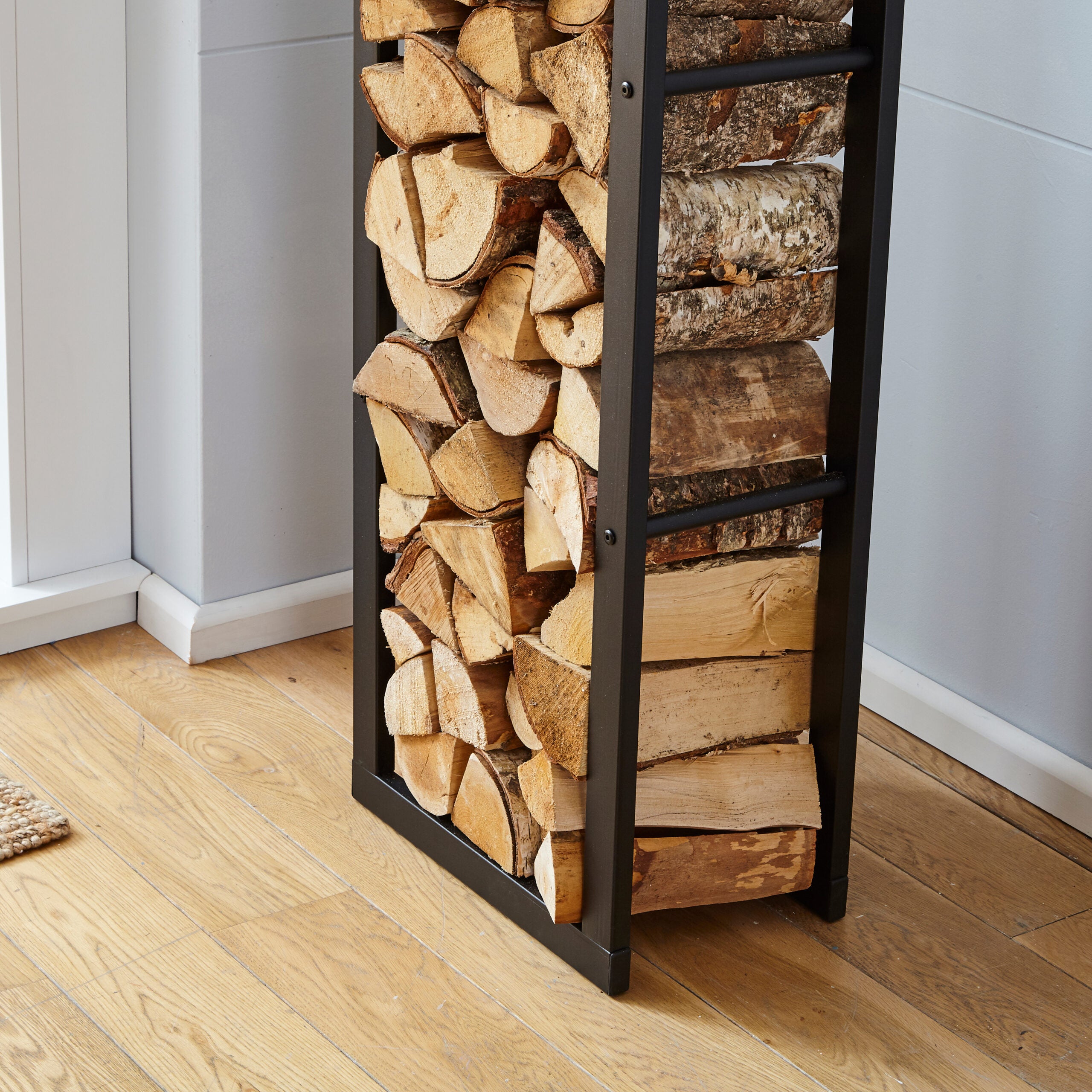 Tall Firewood Rack Outdoor Aluminium Tall Firewood Rack With Closed In Sides And Roof