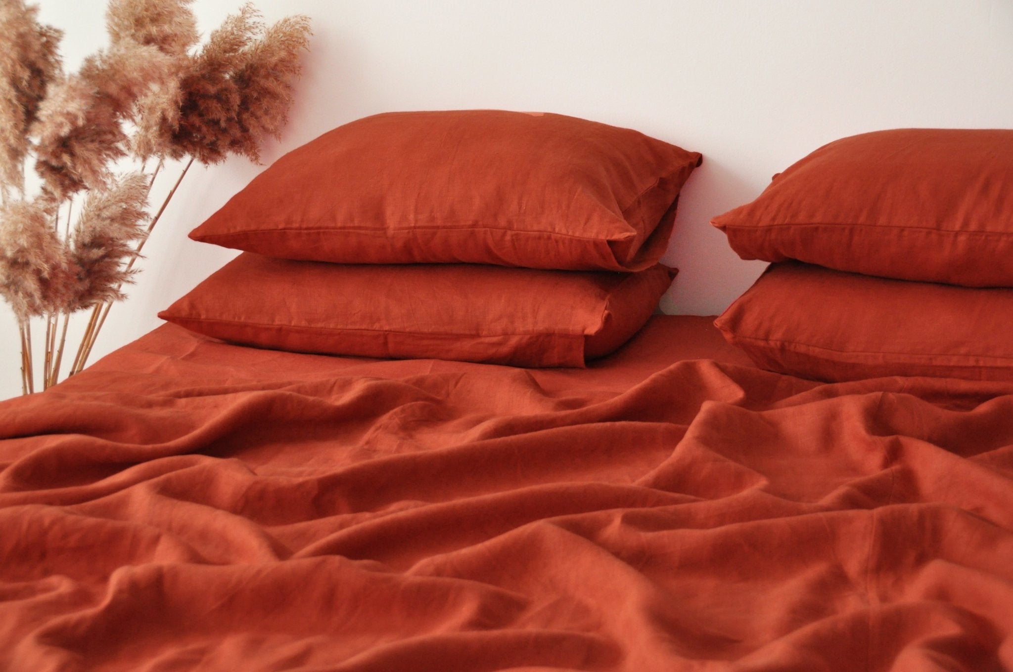 Terracotta fitted sheet US Queen 10'