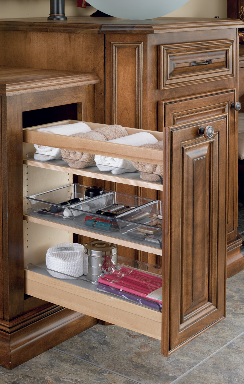 Vanity Organizers for Any Bathroom | Pioneer Cabinetry, Inc