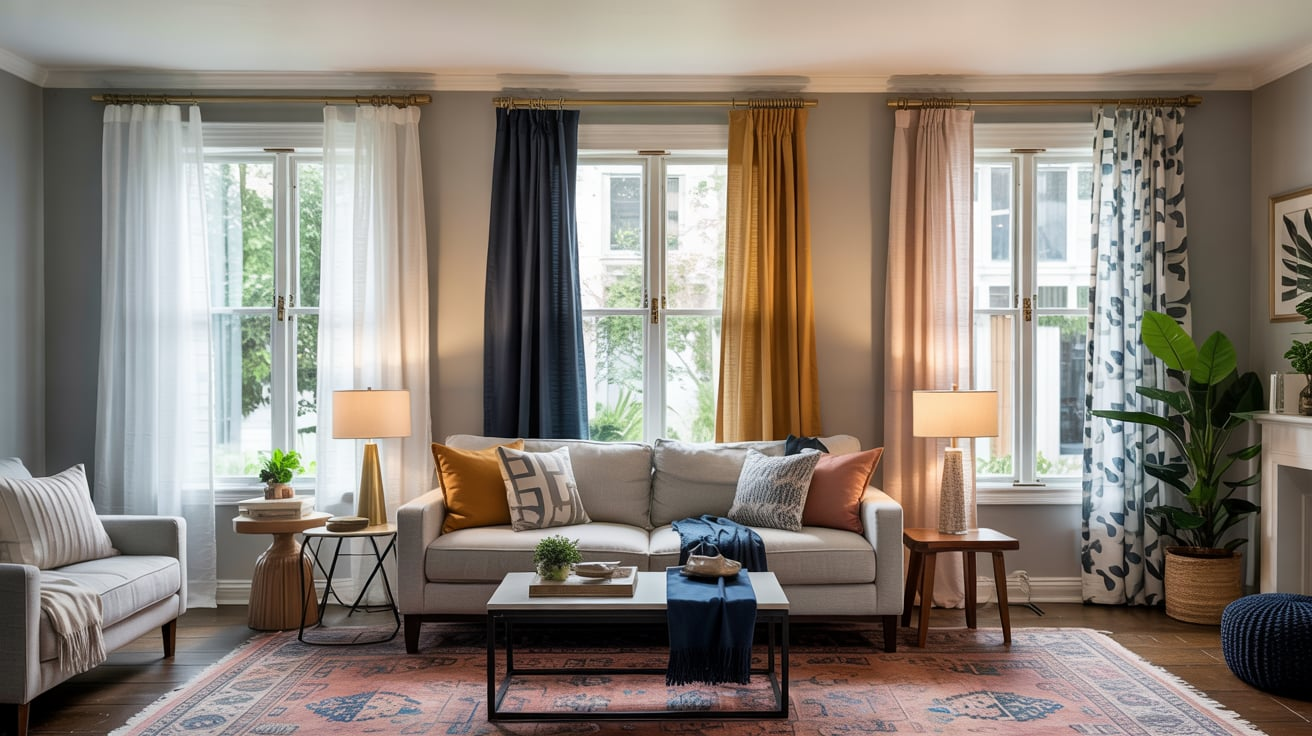 What Color Curtains Go With Gray Walls? - A House in the Hills