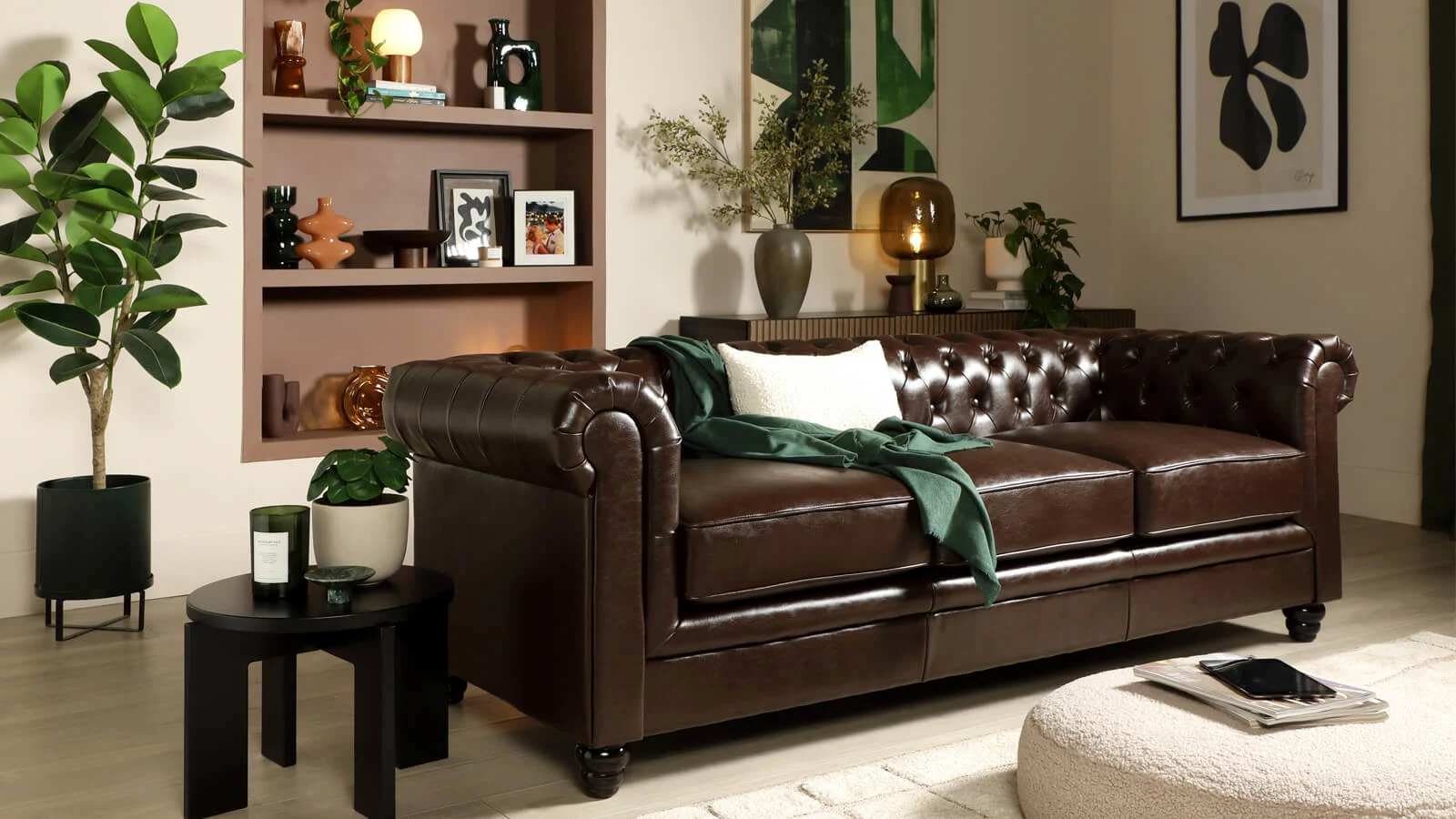 What Colours Go With A Brown Leather Sofa? | Furniture & Choice