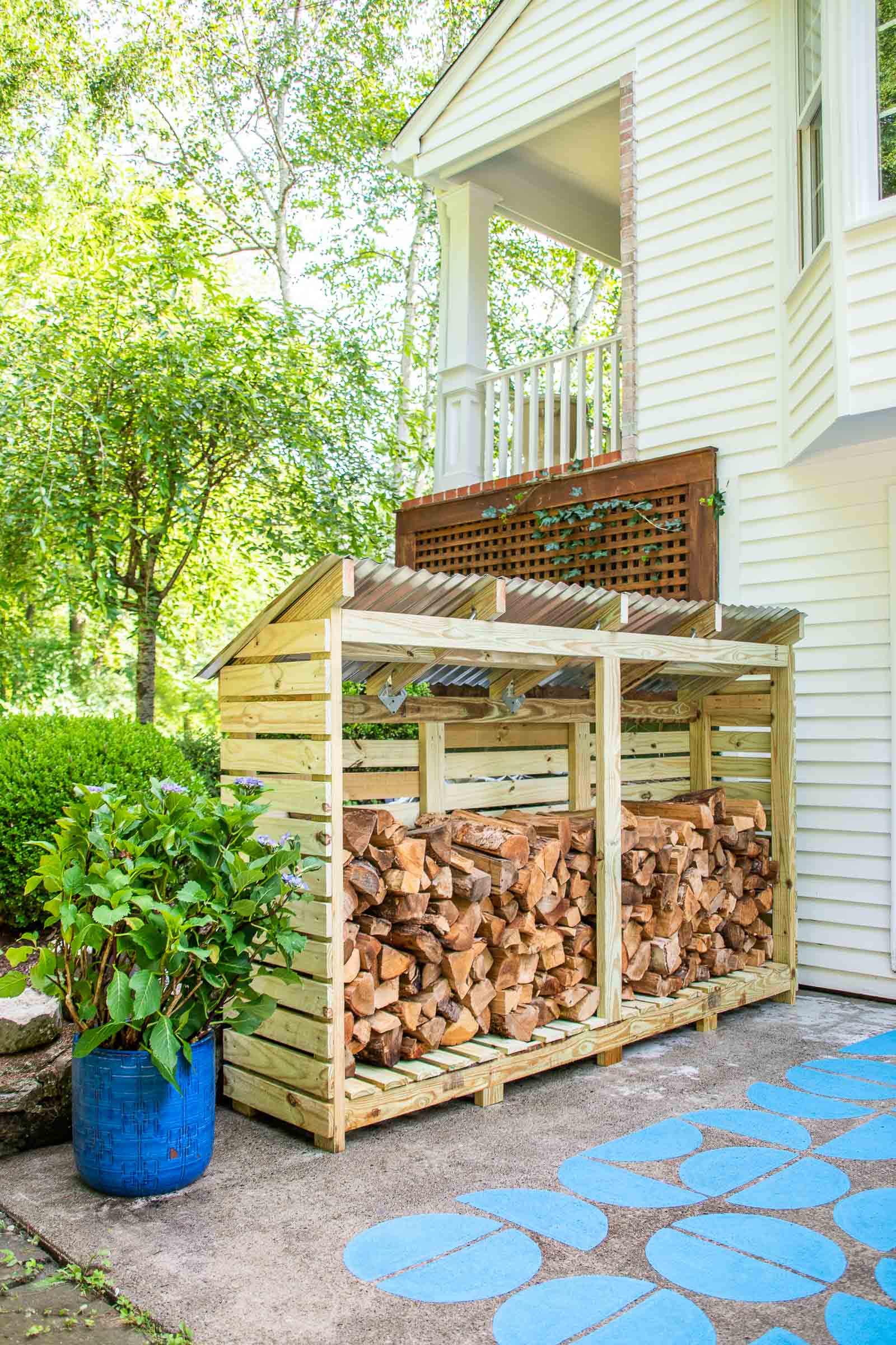 Wooden Firewood Shed Build Firewood Rack 2x4 Super Simple DIY Fire Wood Storage Shed (FREE Plans