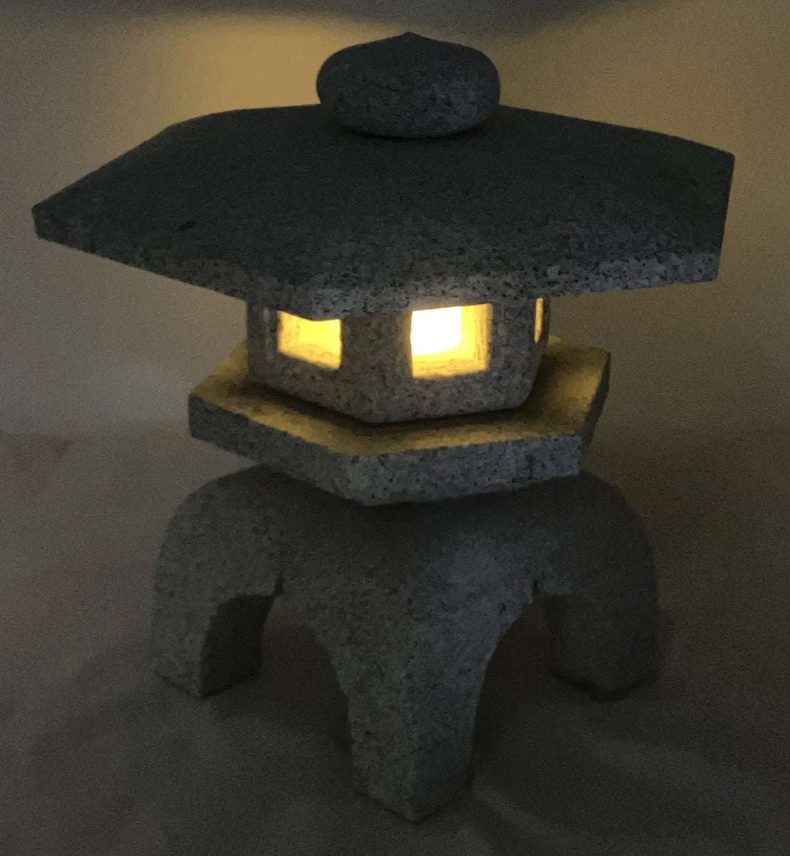 Zen Gray Stone Lantern Yukimi Tourou Granite Japan Garden Ornament Sta – Japanstones.shop