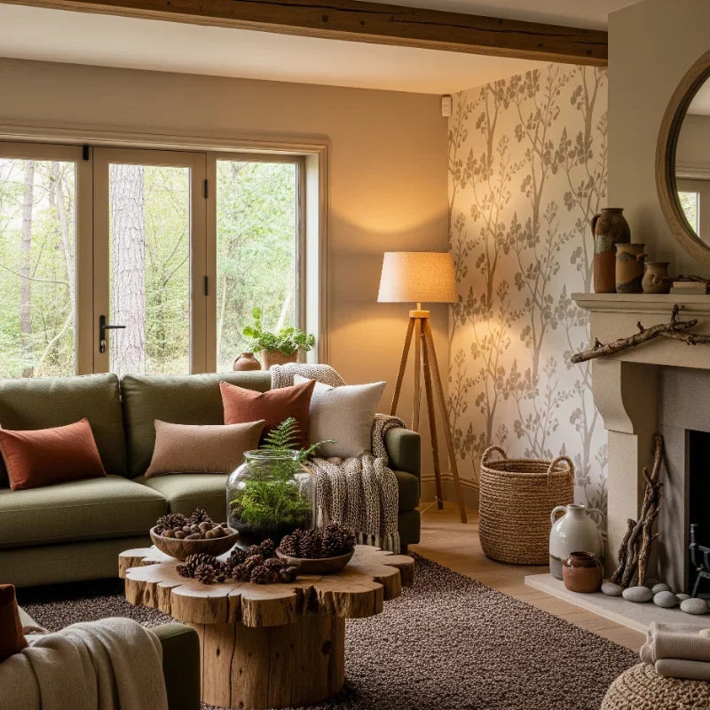 15 Forest Living Room Ideas for a Cozy Natural Vibe