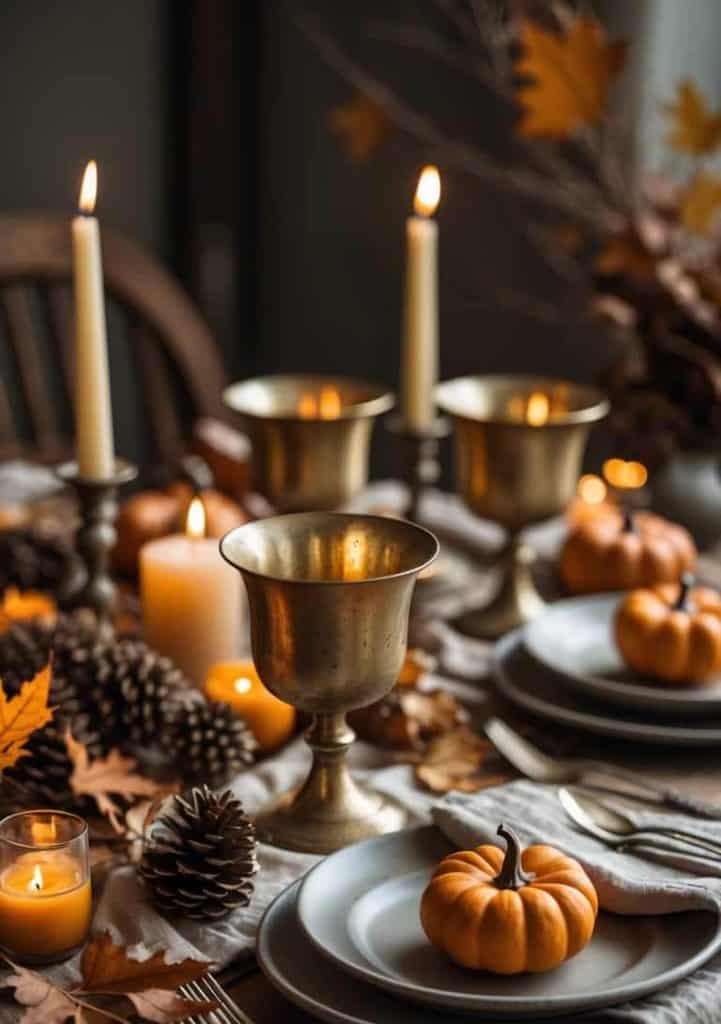 20 Moody Thanksgiving Tablescape Ideas for Cozy, Dark Feasts