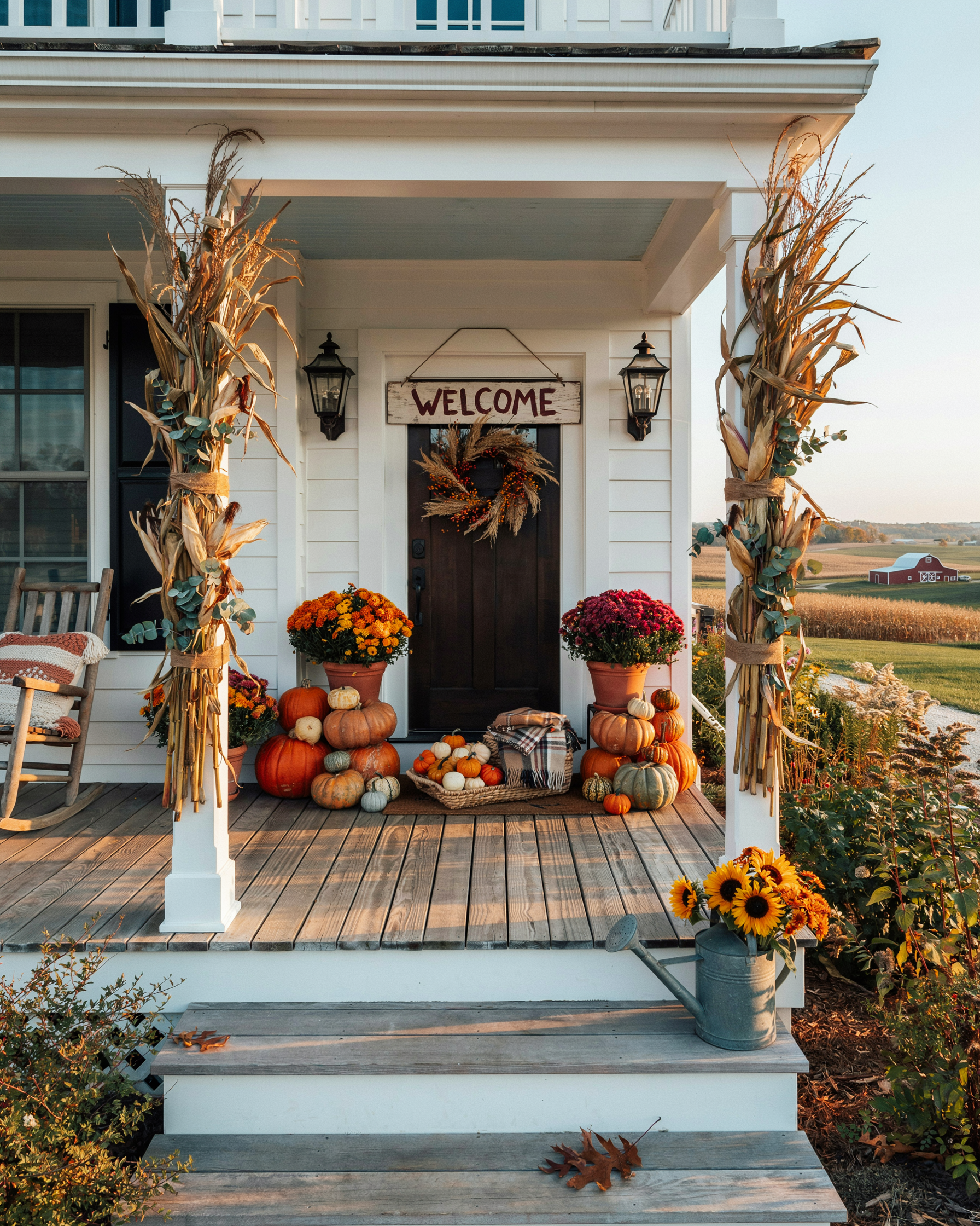 25 Farmhouse Fall Porch Ideas Full of Autumn Charm to Make Your Home Look Cozy and Inviting | DIY Garden