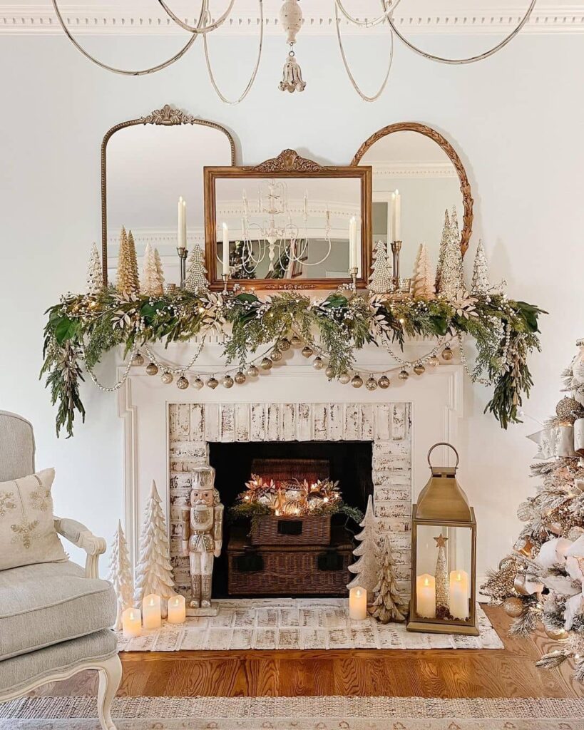 32 Gorgeous Christmas Mantel Decorating Ideas