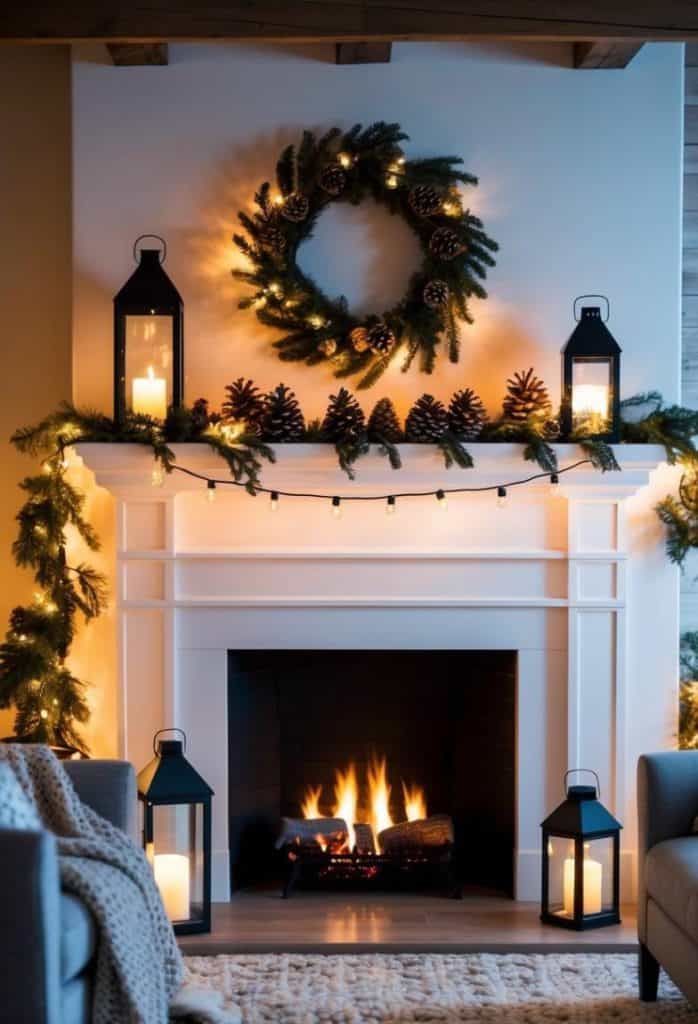 34 Mantel Ideas for Winter: Snowy Decor for Your Hearth