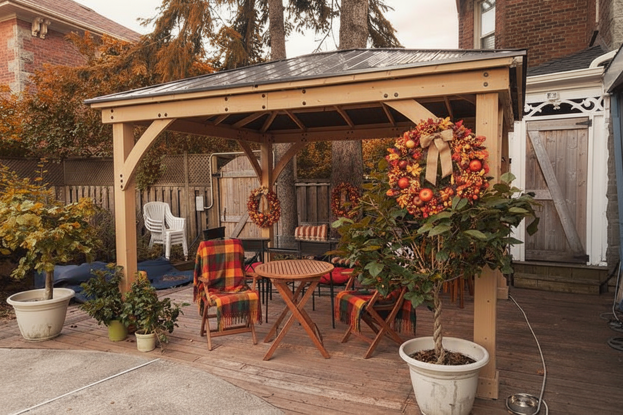 5 Outdoor Fall Decorating Ideas for Your Gazebo | Yardistry