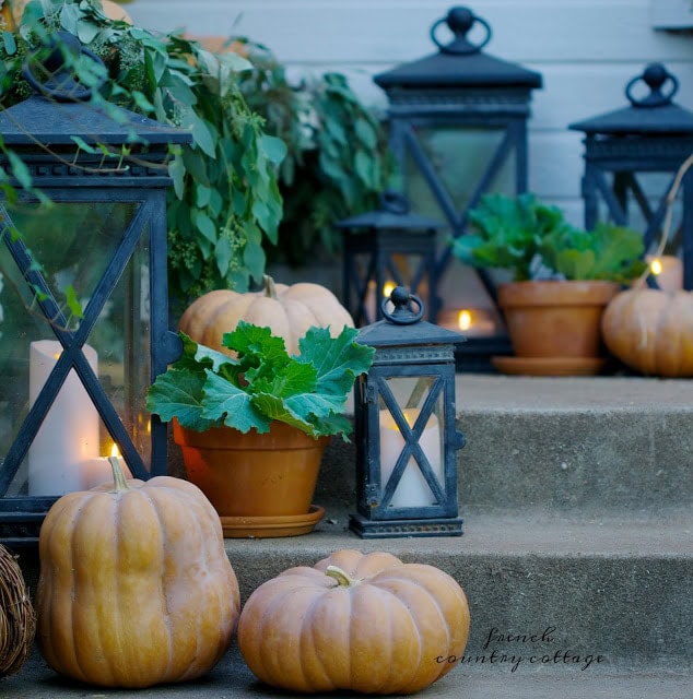 7 Beautiful Budget Friendly Autumn Porch Decor Ideas - French Country Cottage