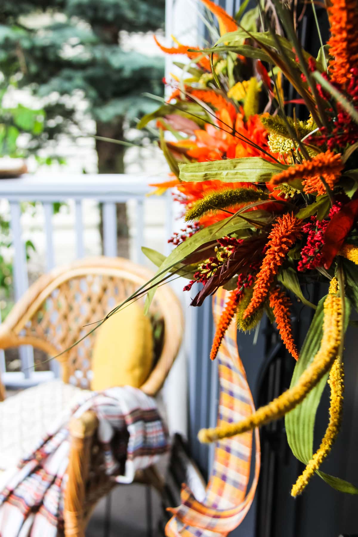 A Cozy Fall Porch - A Pretty Life In The Suburbs