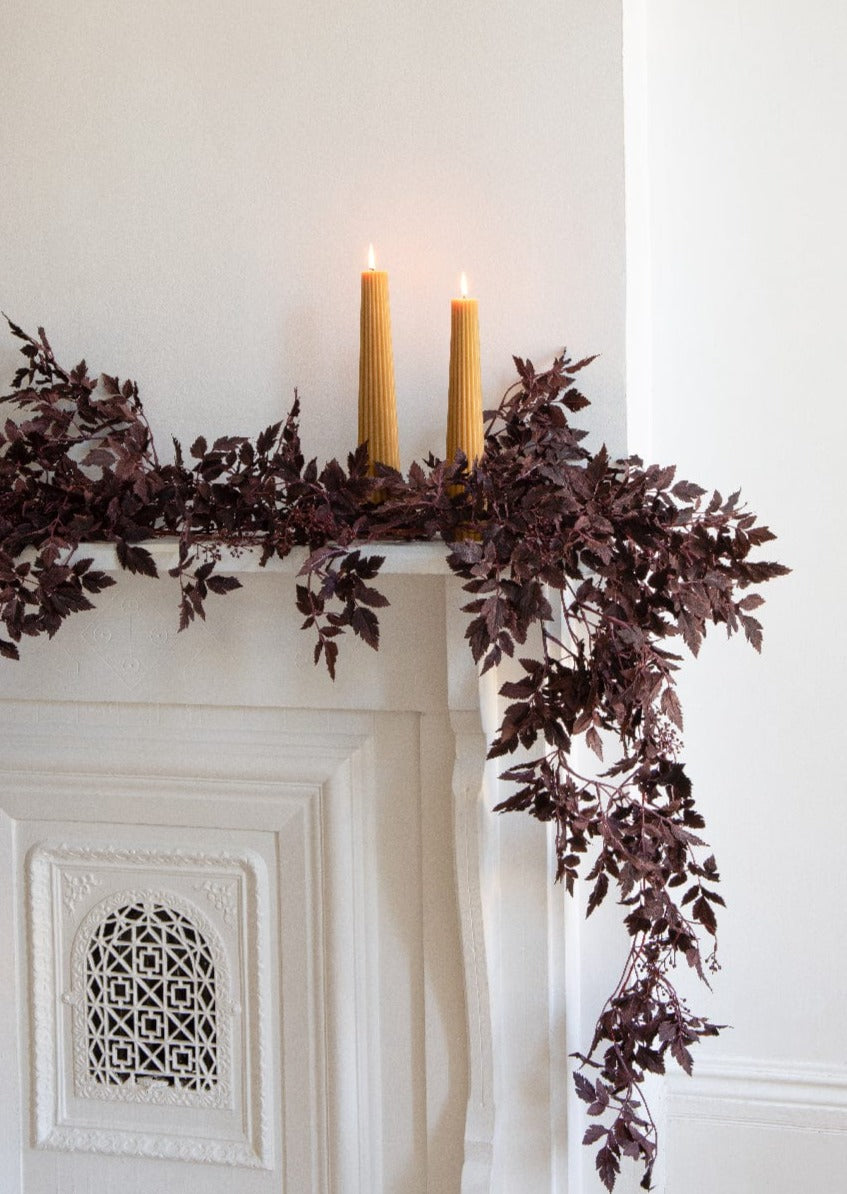 Afloral Plum Cimicifuga Seeded Garland - 6'