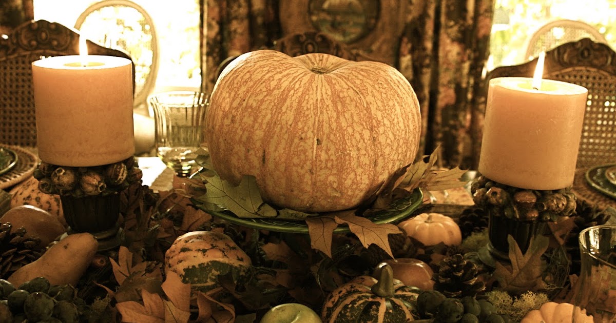 An Autumn Tablescape - vignette design