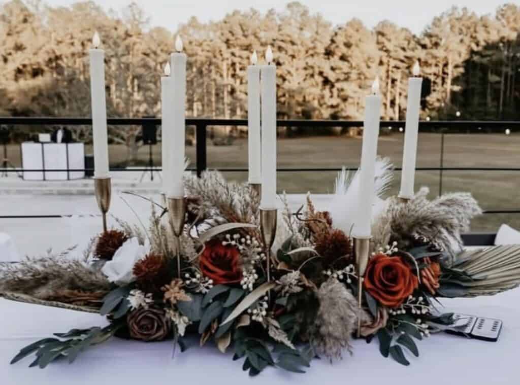 Autumn Elegance: Breathtaking Fall Wedding Centerpieces • Confetti & Roses
