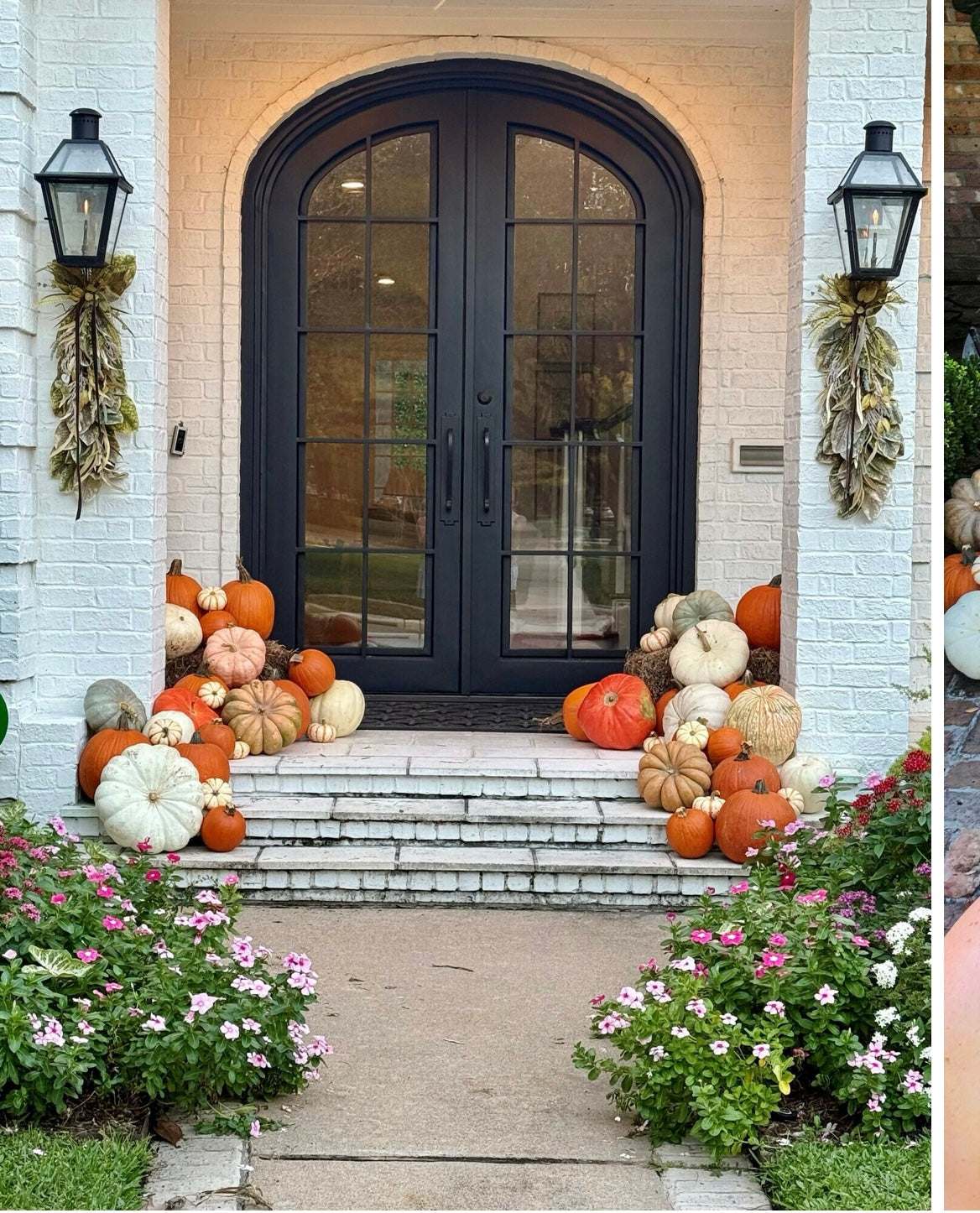 🎃 beautiful and elegant Pumpkin Porch displays – Pumpkin Door Designs