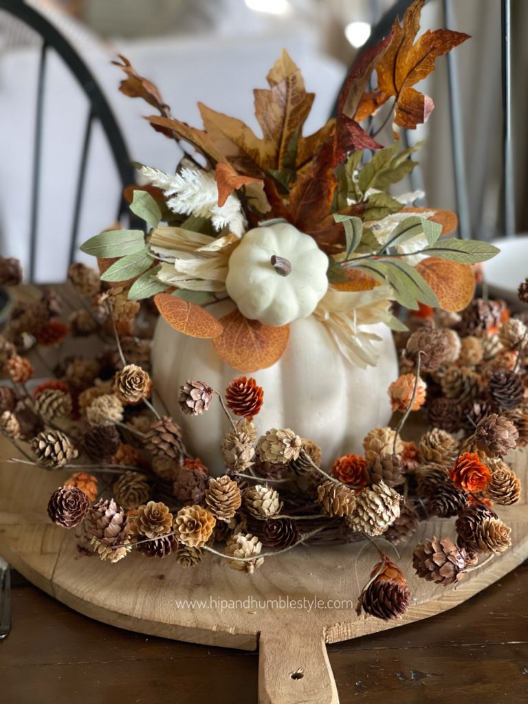 beautiful fall harvest tablescape | hip and humble style