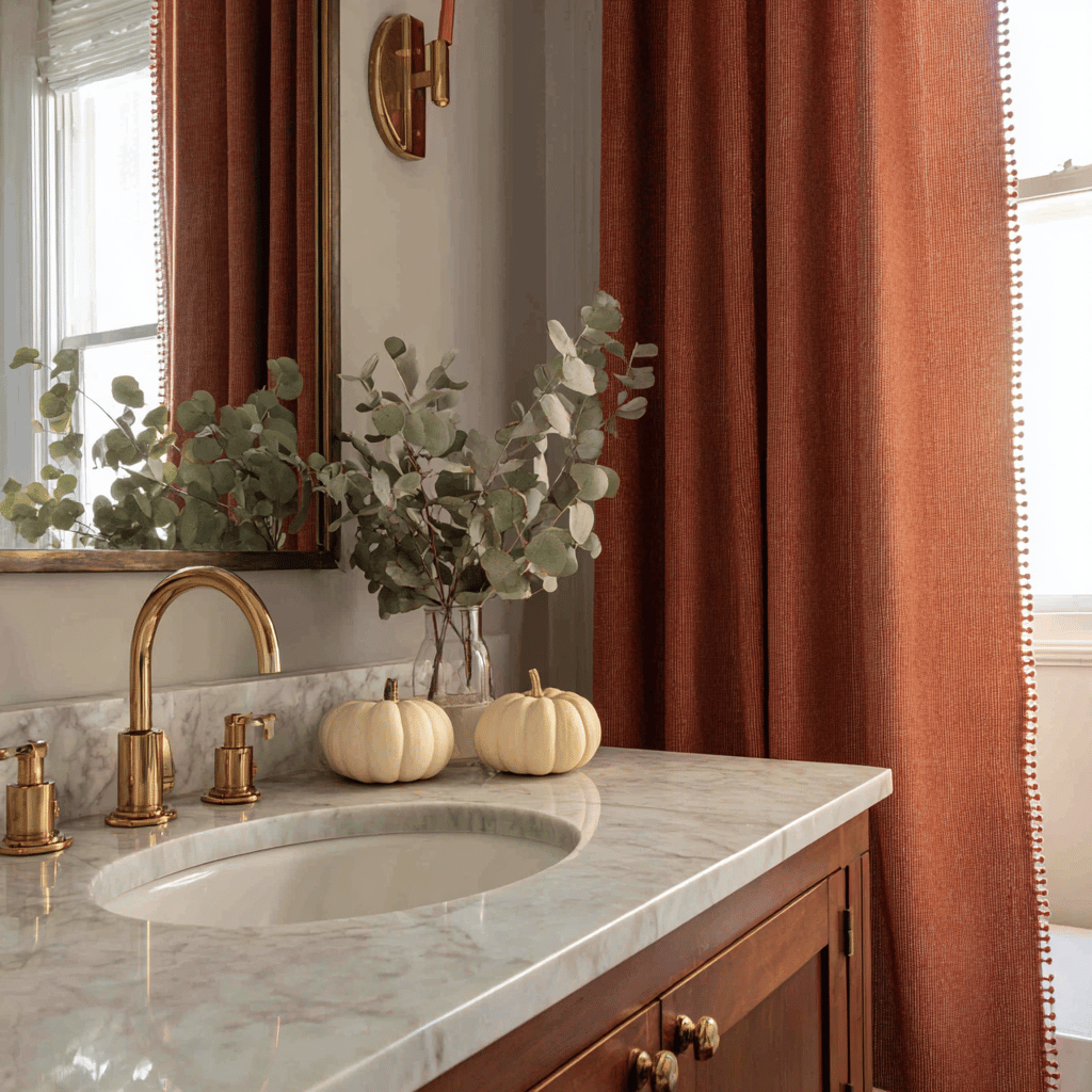 Best Fall Bathroom Decor: Small Changes, Big Impact - nikkianneluxuryliving.com