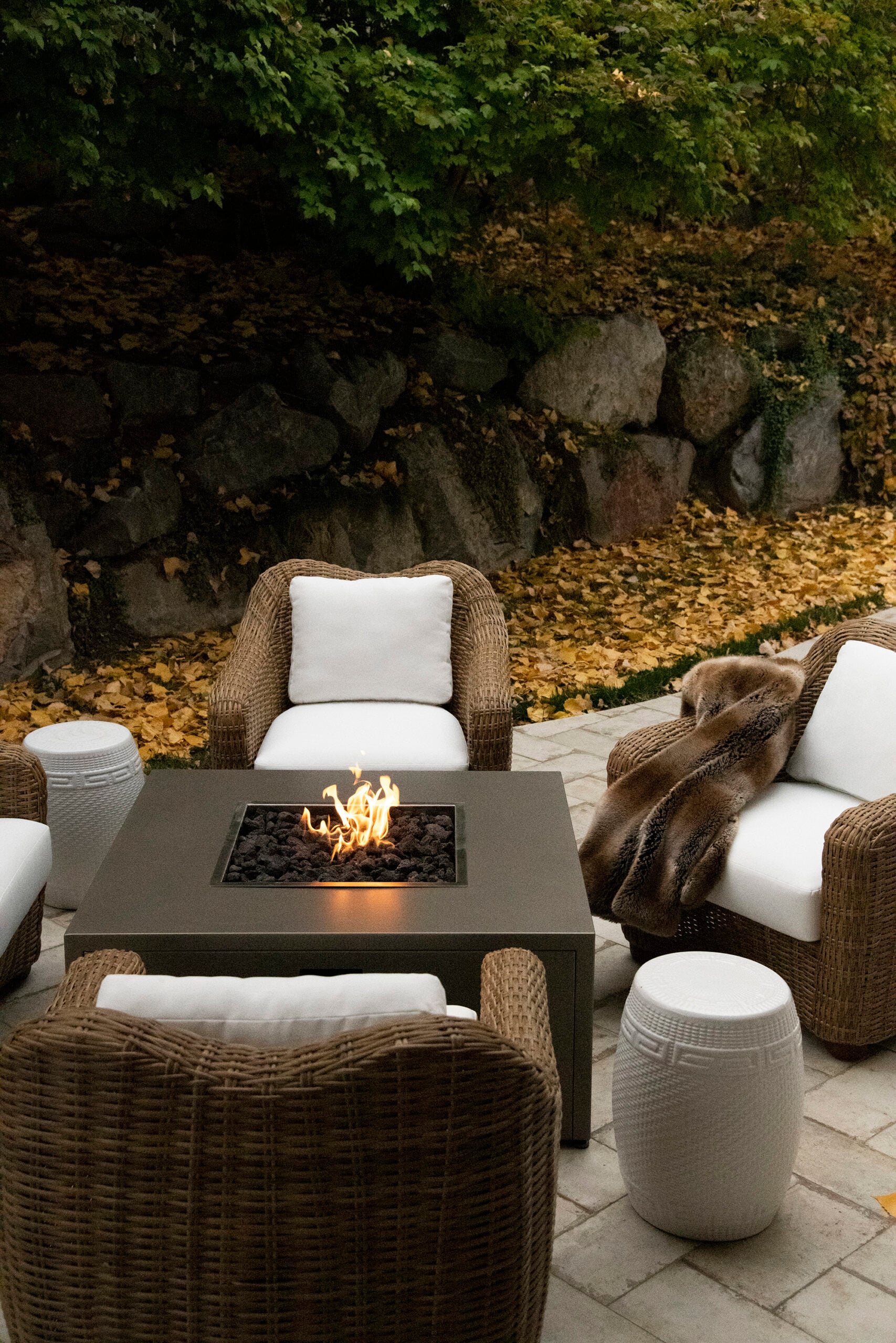 Blankets Cosy Outdoor Seating Area COZY FALL PATIO Tips For Transitioning Your Space For Fall