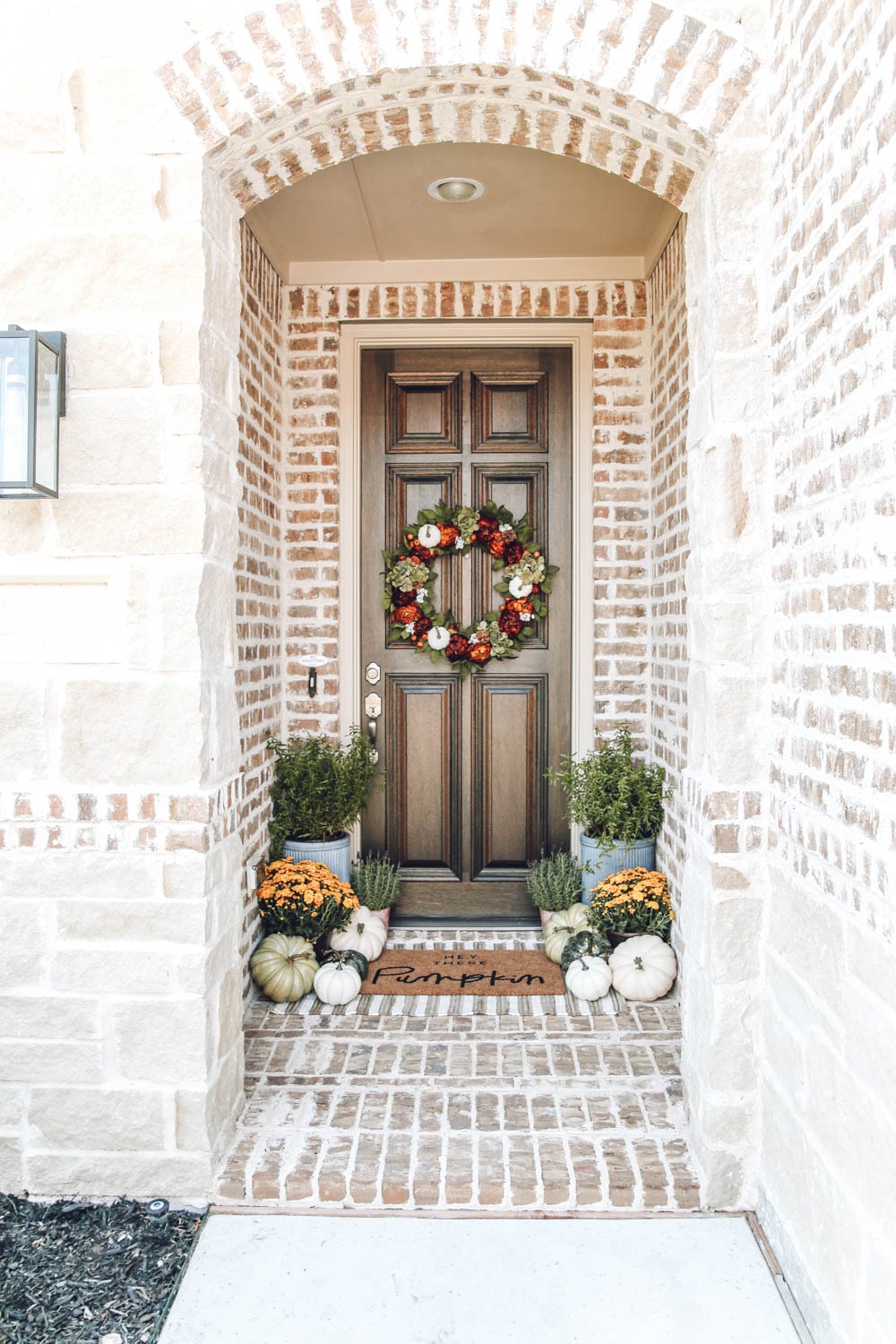 Classic Fall Front Porch Reveal - A Blissful Nest
