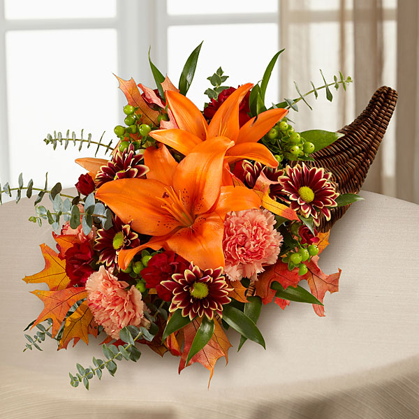 Cornucopia Autumn Centerpiece – North Branch Floral