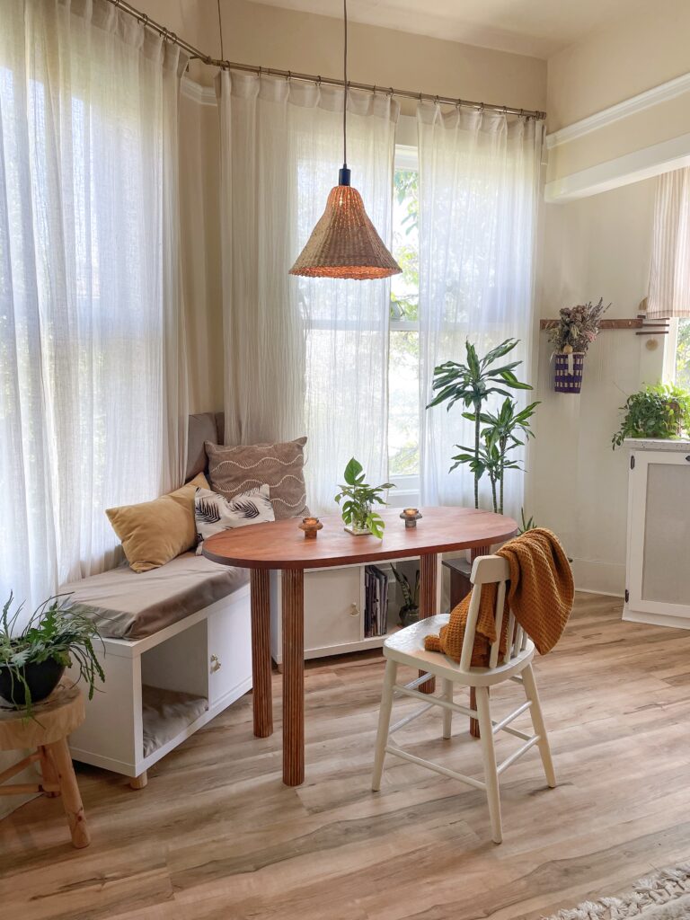 Cozy Corner Chronicles: Embracing Fall in My DIY Breakfast Nook