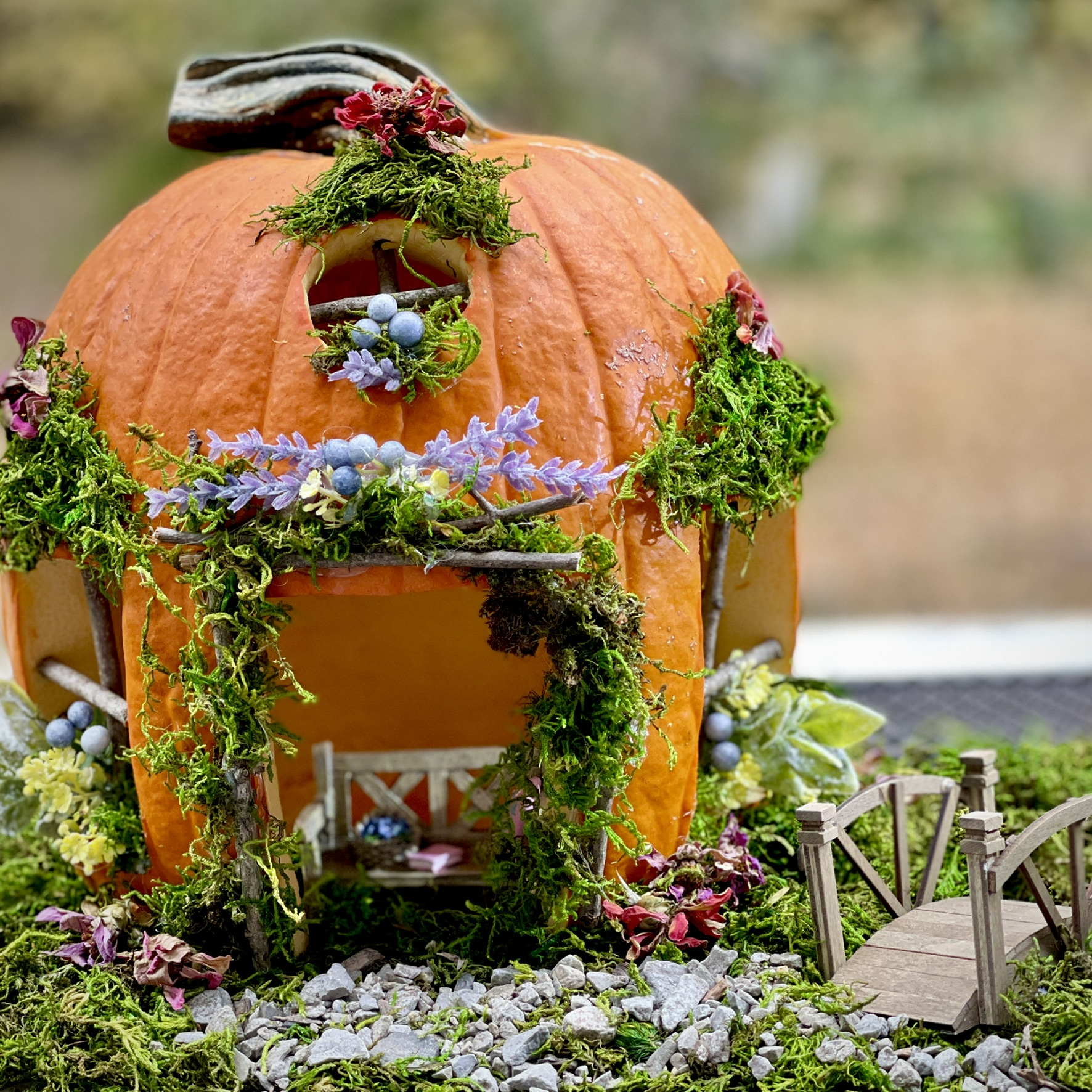Cute Pumpkin Fairy Houses - Feet Under My Table