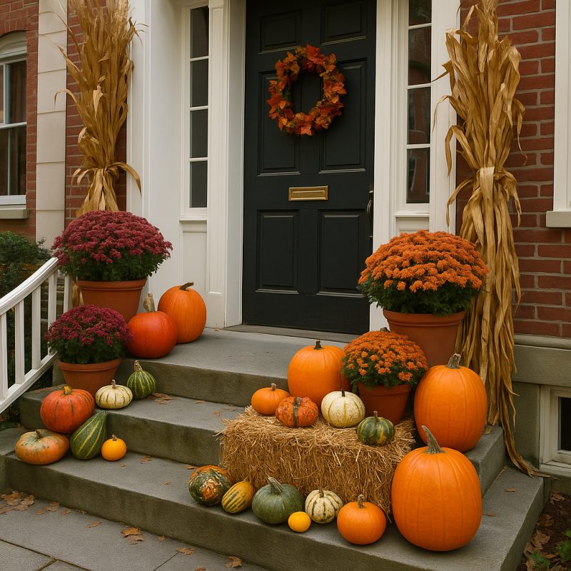 Decorating with Pumpkins, Gourds, and Cornstalks | 16 Acres Garden Center