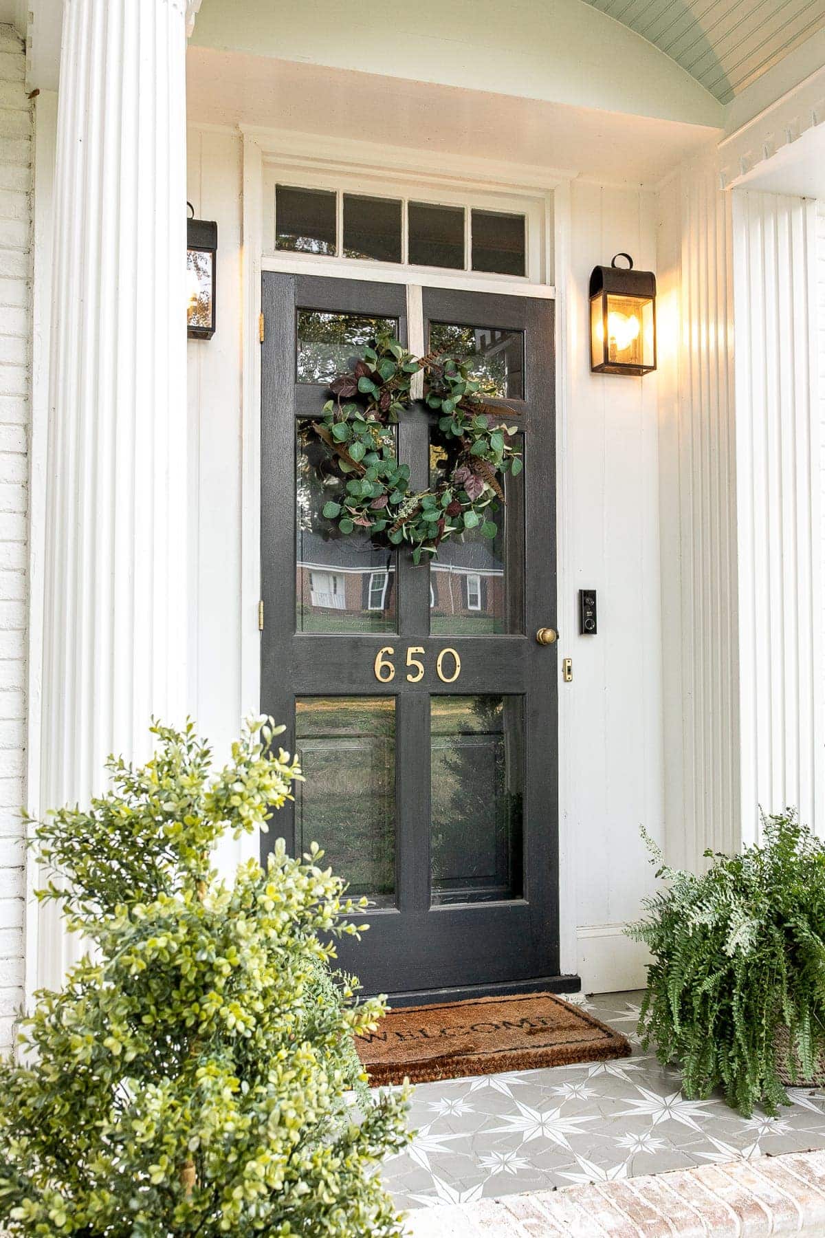 DIY Eucalyptus & Feather Early Fall Wreath - Bless'er House