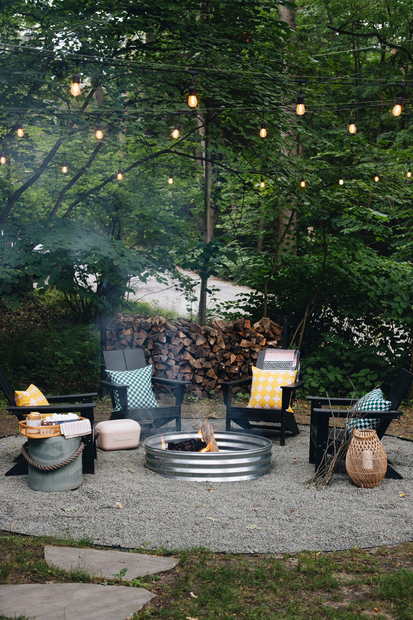 Diy Firepit Fire Pit Patio Landscape Ideas Pizza Oven Stainless Steel Outdoor Fire Pit Perfect For Backyard Campfires BBQ Grilling All Year Round With Grill