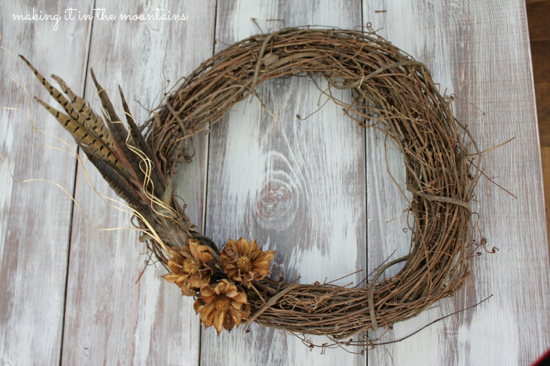 DIY Rustic Fall Wreath - Making it in the Mountains