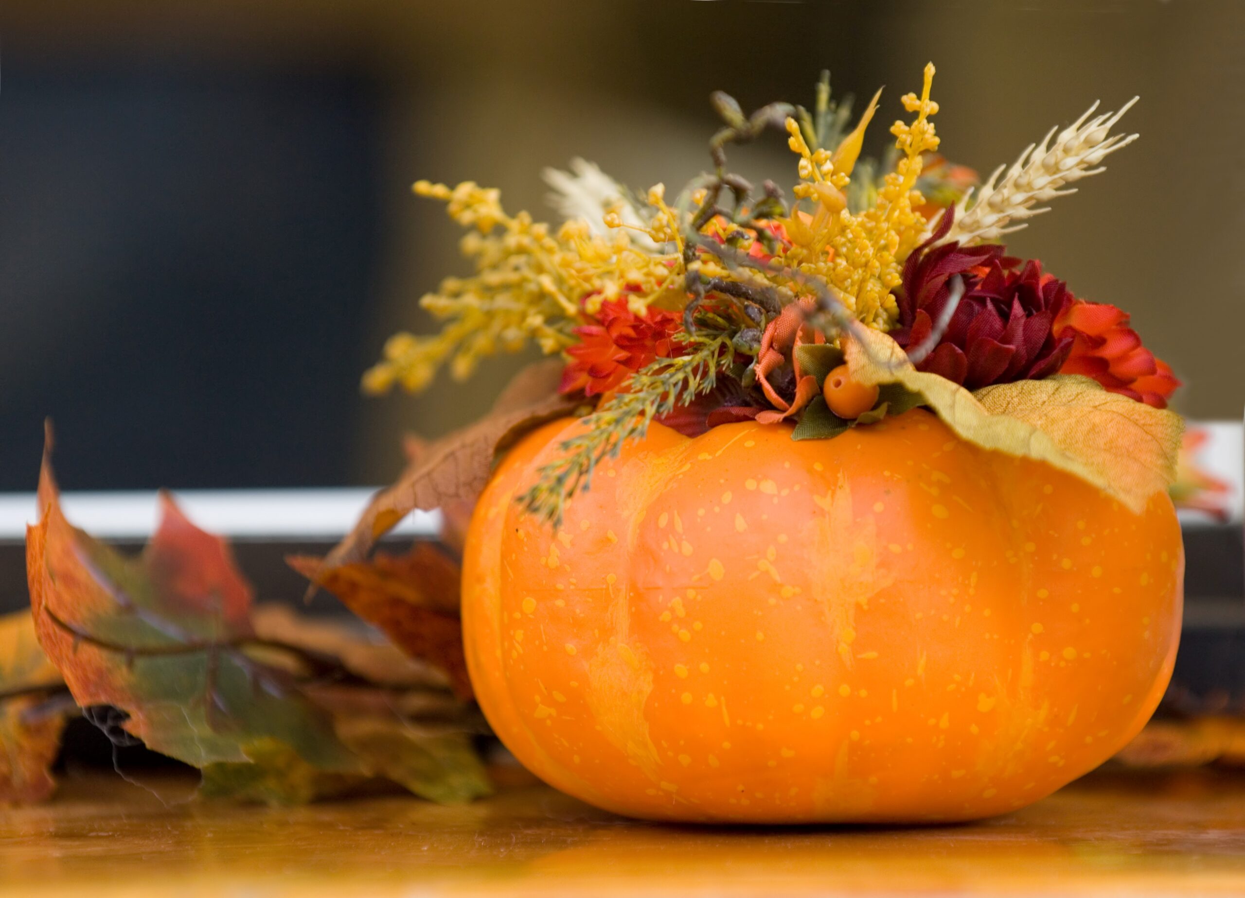 Dried Flower Pumpkin Decorating - The Farm at Wolf Pine Hollow