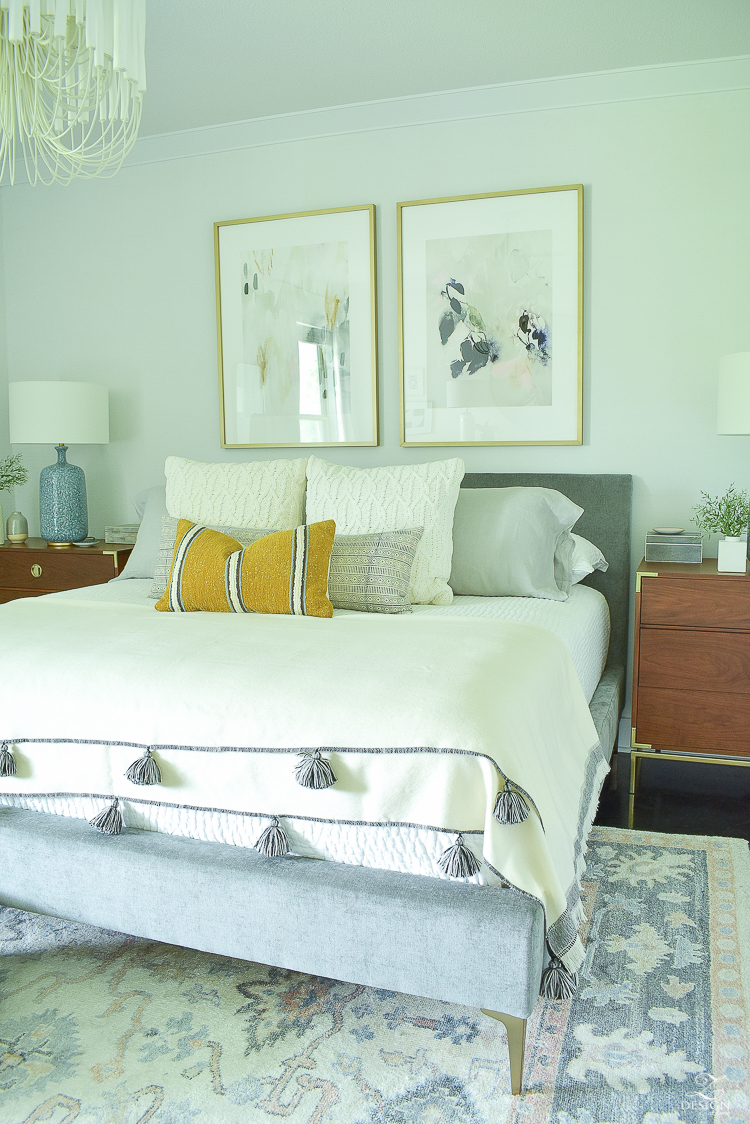 Early Fall Bedroom - Harvest Colors & Cable Knits - ZDesign At Home