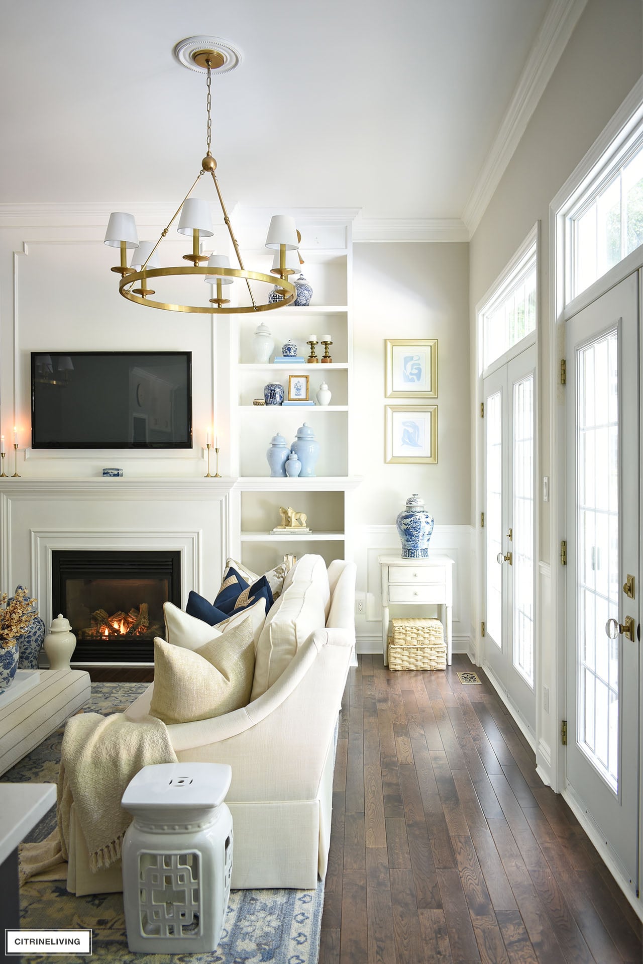 Elegant Fall Decorating In Our Living Room | CITRINELIVING