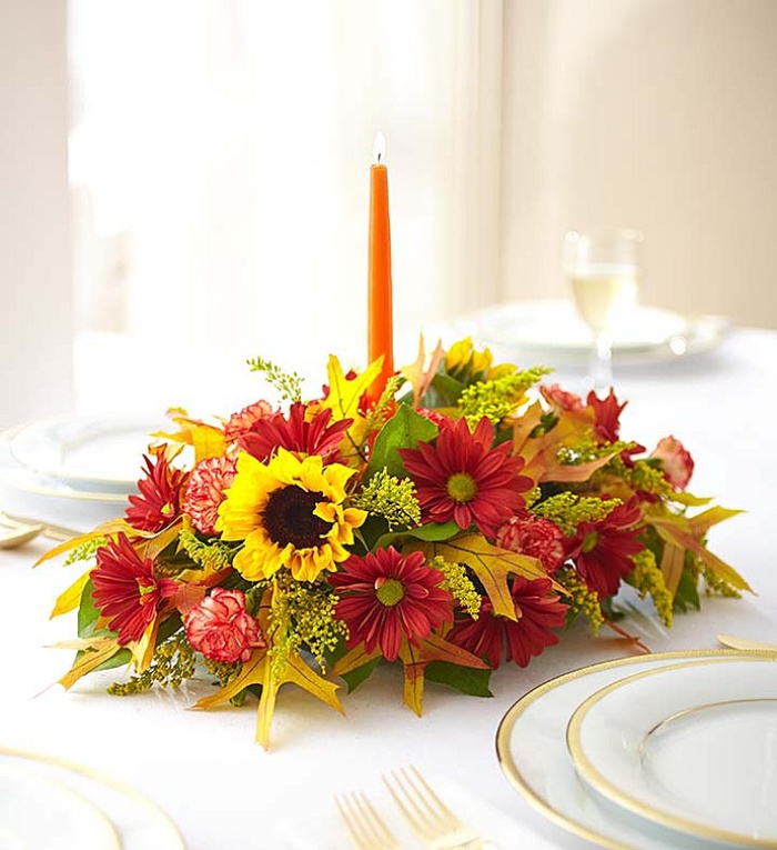 European for Fall Centerpiece arranged by a florist in Wellsburg, WV : Wilkin Flower Shop