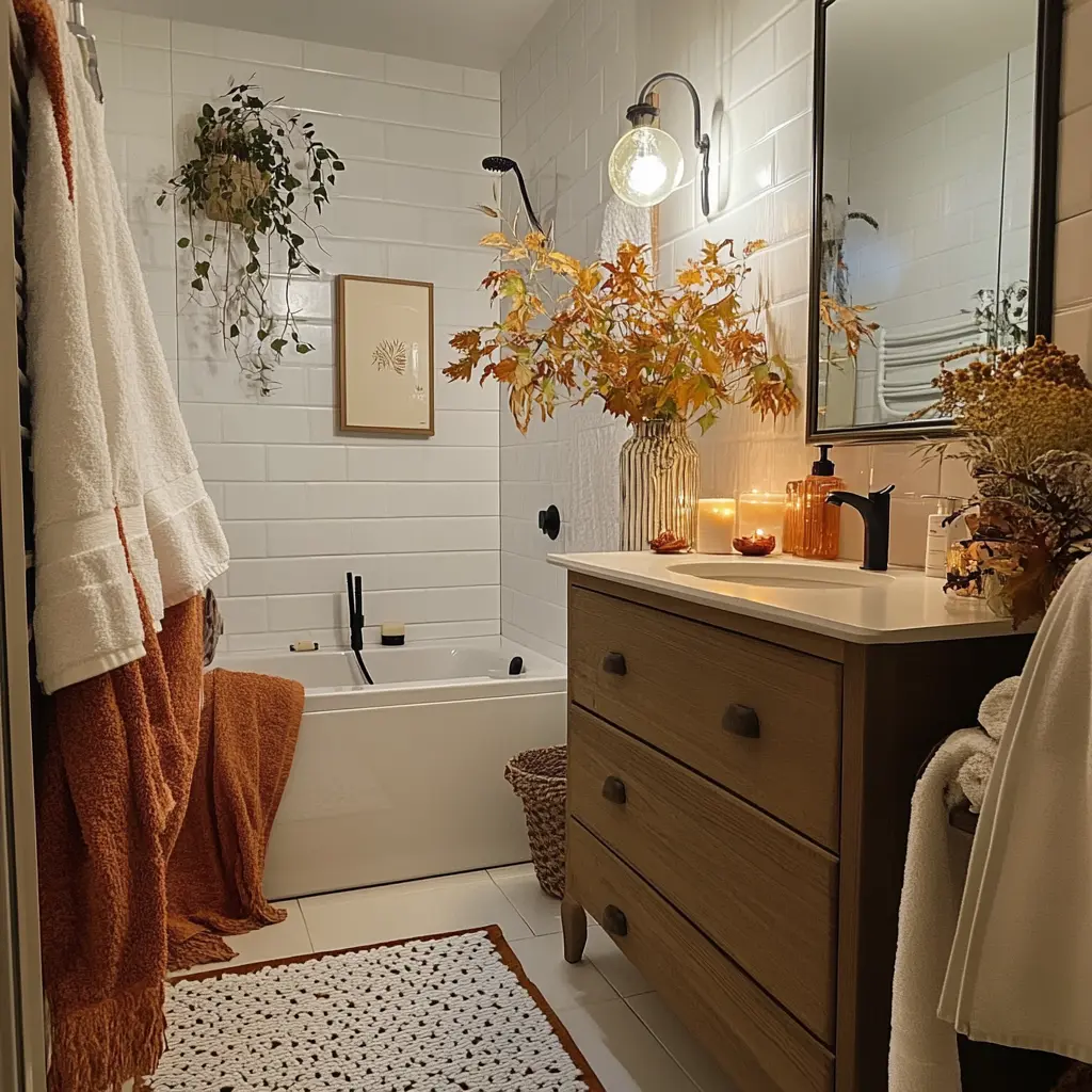 Fall Bathroom Set Fall In Love With Your Fall Bathroom: 50 Cozy Makeover Ideas Edward George