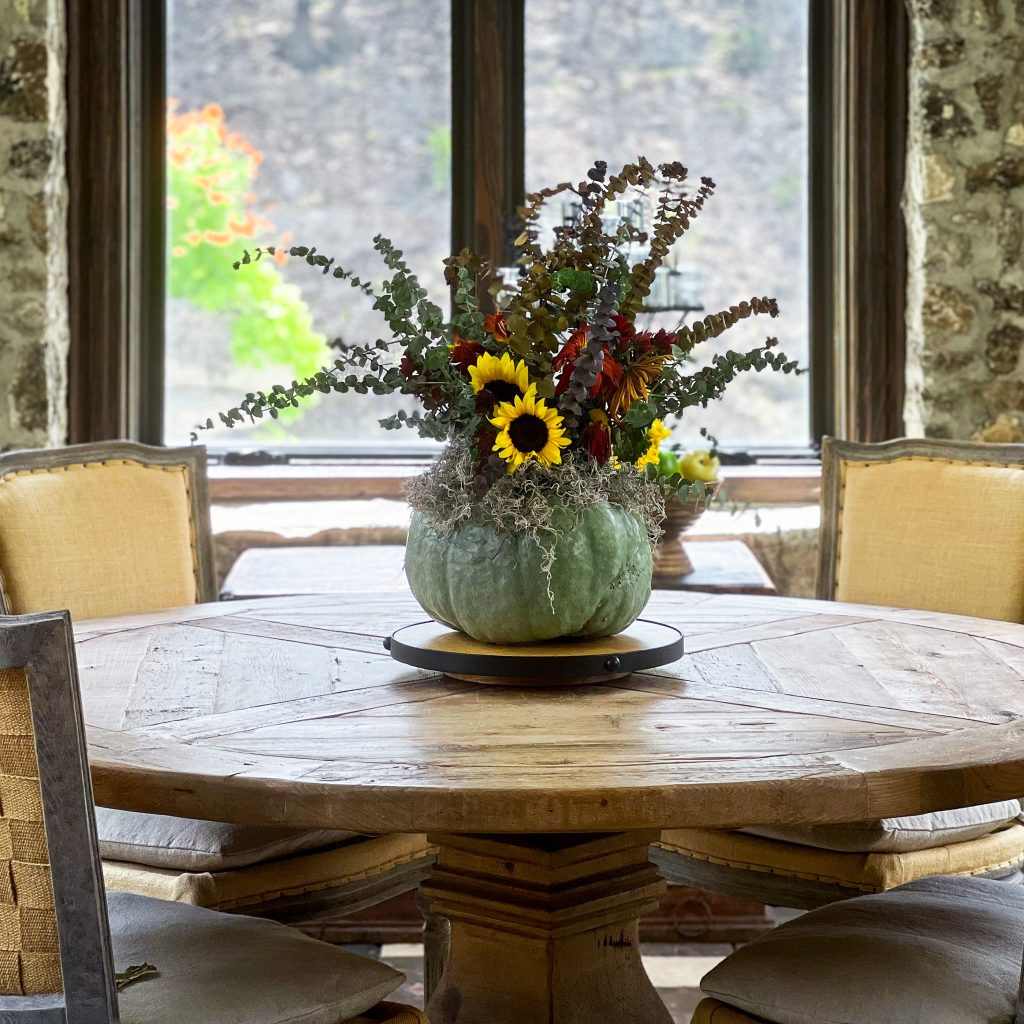 Fall Floral Arrangements Dining Room Thanksgiving Flower Centerpiece