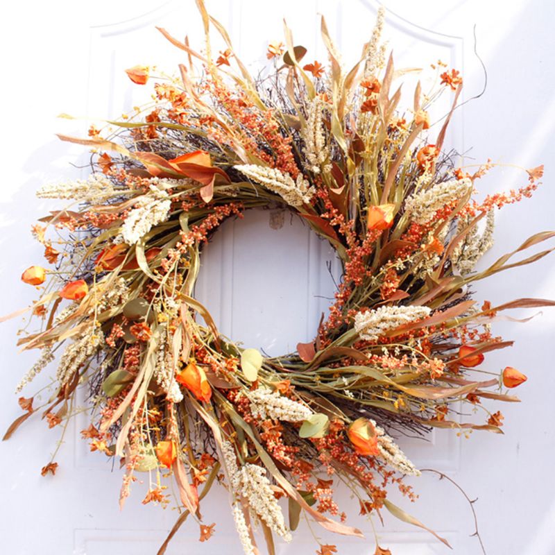 Fall Hanging Artificial Door Wreath - Life Changing Products
