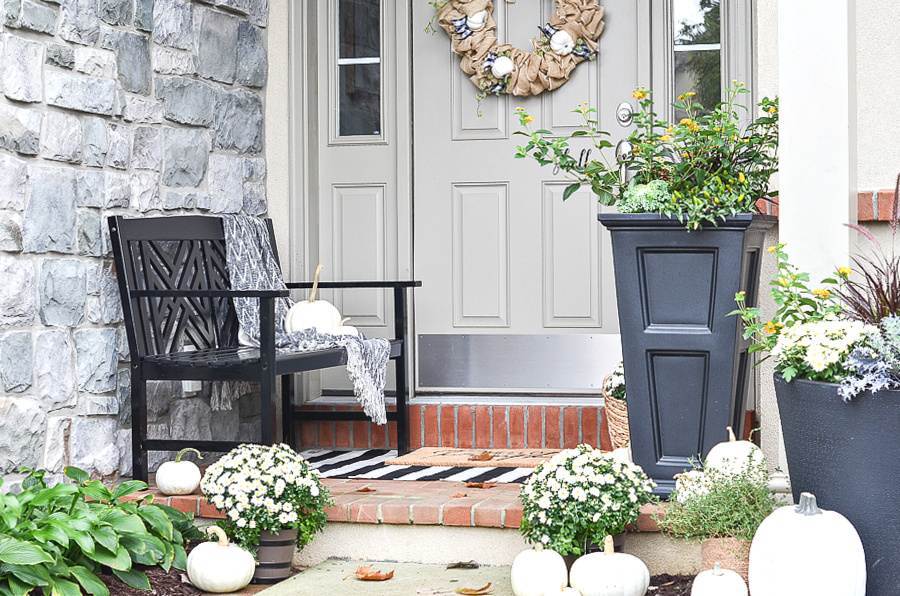 Fall Porch Decorating Ideas - StoneGable
