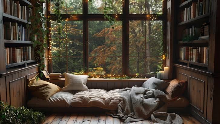 Free Cozy reading nook Image - Cozy, Reading, Nook | Download at StockCake