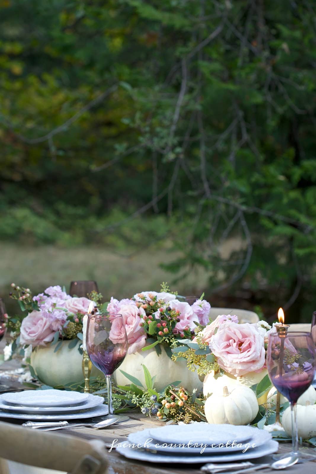 French Country Fridays - Simple Elegant Thanksgiving Table - French Country Cottage