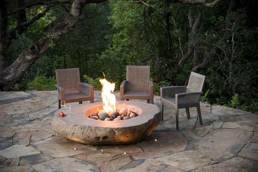 Garden Stone Fire Pit Bench 21 Stone Fire Pit Ideas For A Rustic Outdoor Space
