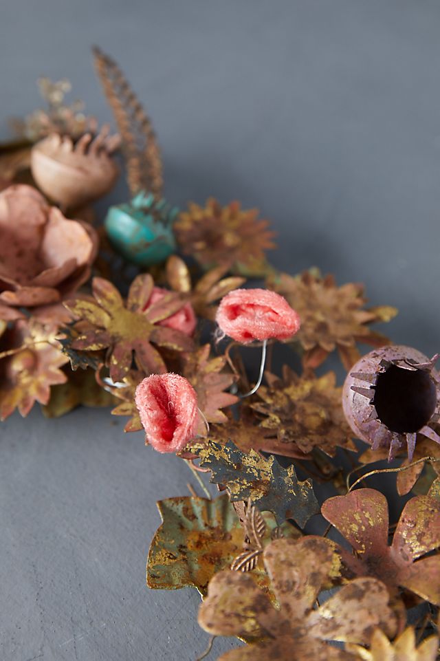 Gilded Botanicals Iron + Velvet Wreath | Terrain