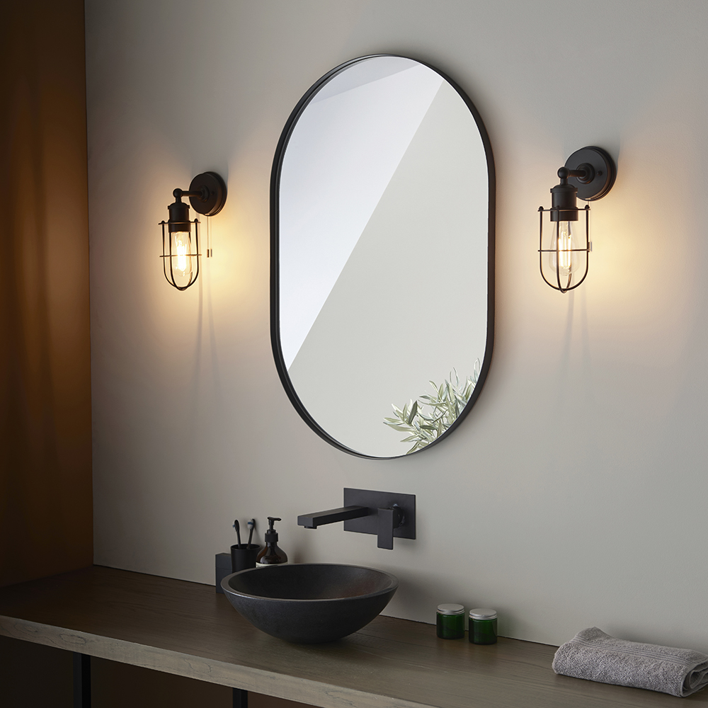 Gothic Bathroom Vanity Mirror Keonjinn LED Vanity Mirror With Lights Black Metal Framed 30''x36'' Frontlit Backlit Bathroom Mirror Baroque Gothic ...